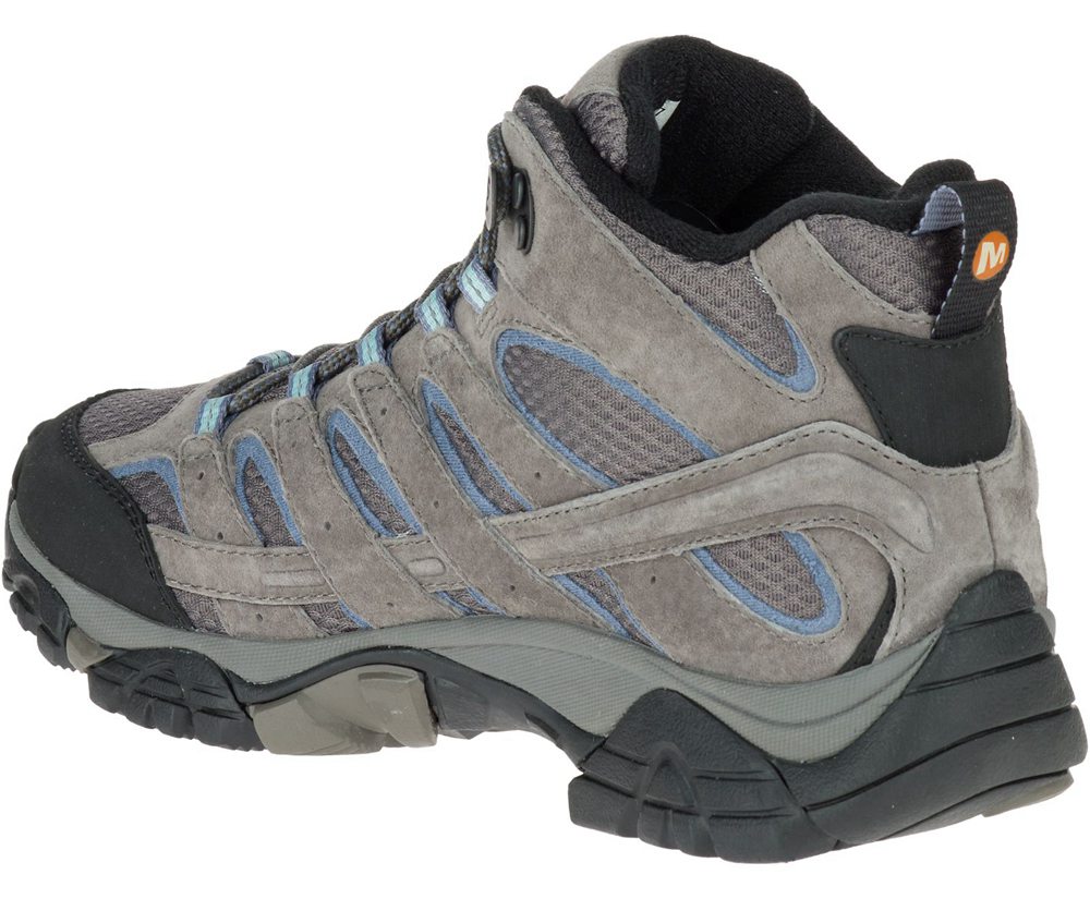 Merrell Boots Grey - Moab 2 Mid Waterproof - Womens 62QCYSKOX